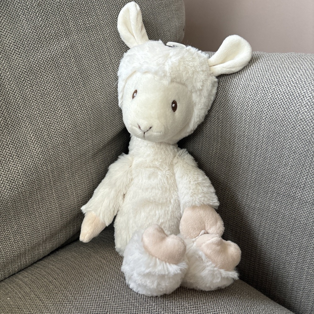 Baby Gund Toothpick Llama Plush Alpaca 13" Stuffed Animal Lovey Ivory Cream NWOT